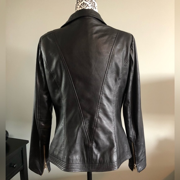 Leather Biker style jacket from Danier - Picture 2 of 5